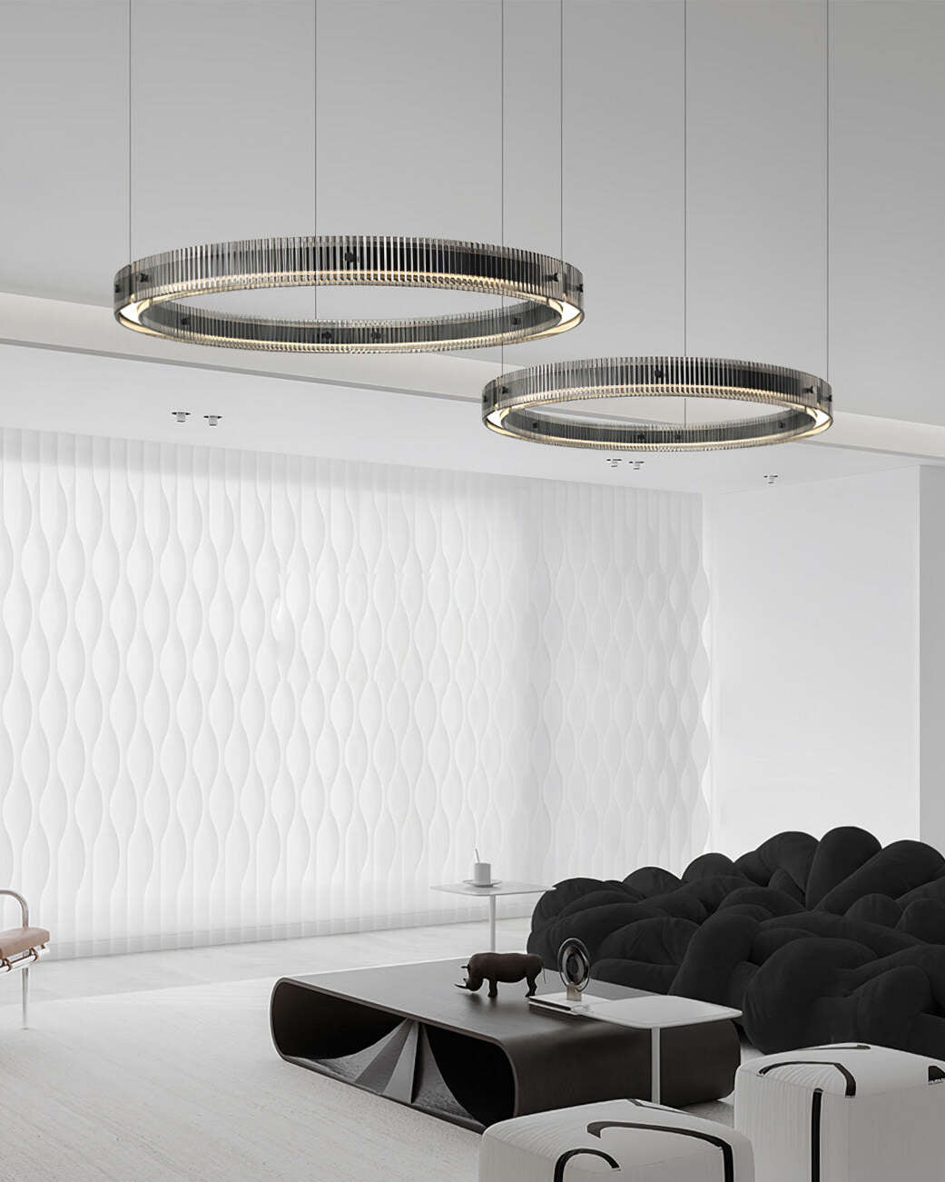 Veliviel Kroonluchter Ring Minimalistisch LED