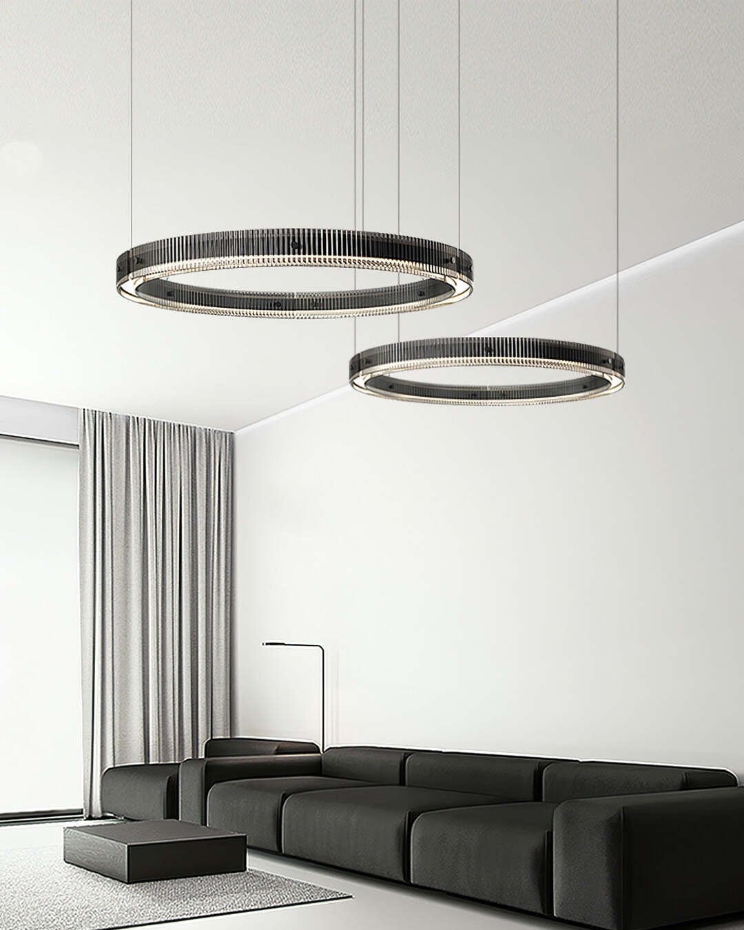 Veliviel Kroonluchter Ring Minimalistisch LED