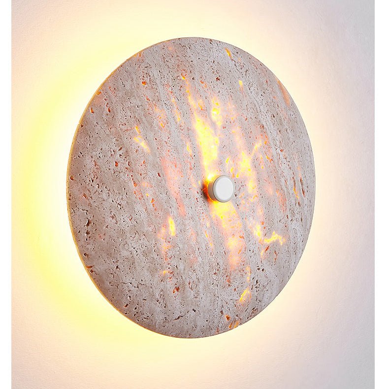 Serineria wandlamp met Beige travertin