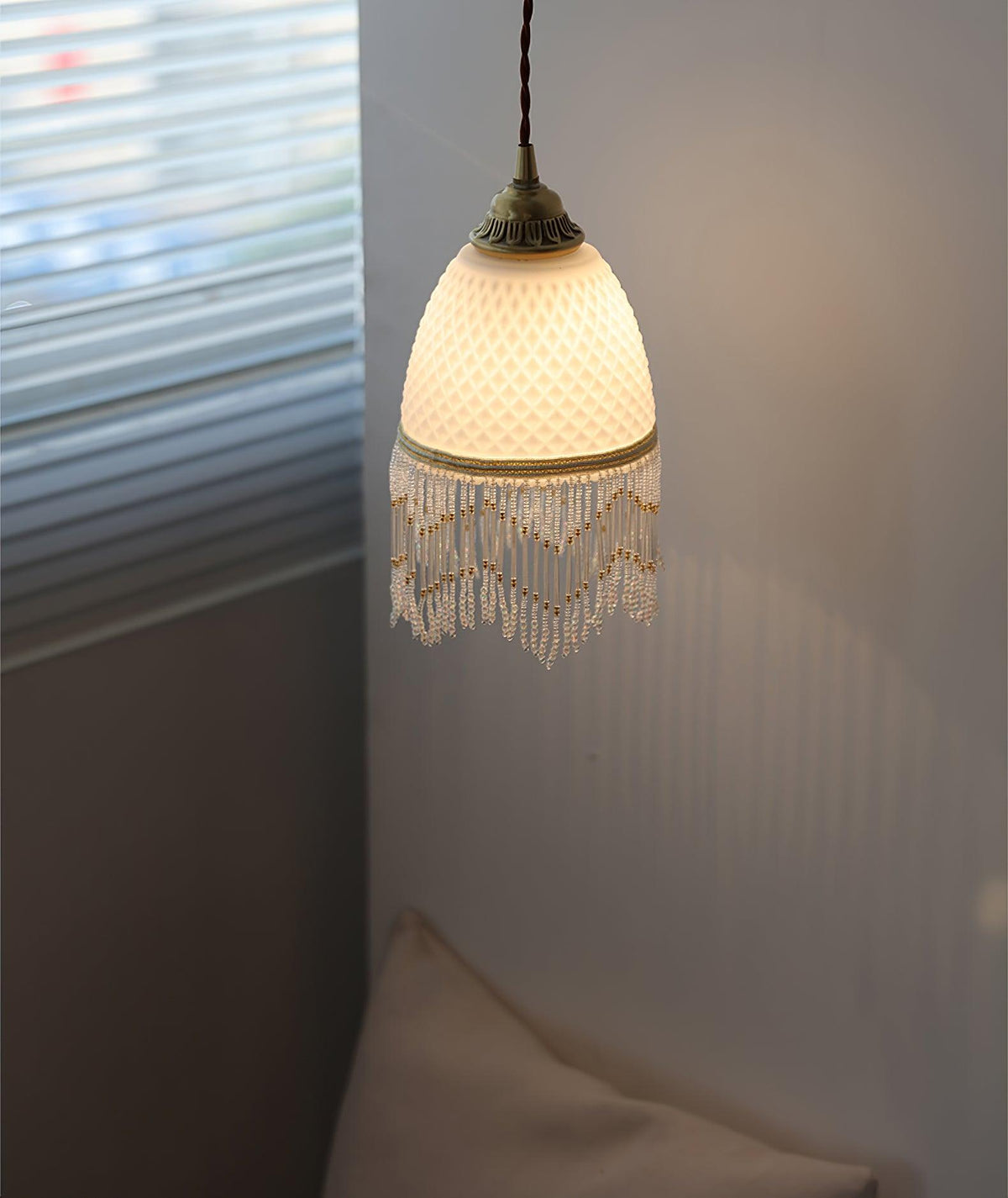 Mesh Tassel glas hanglamp