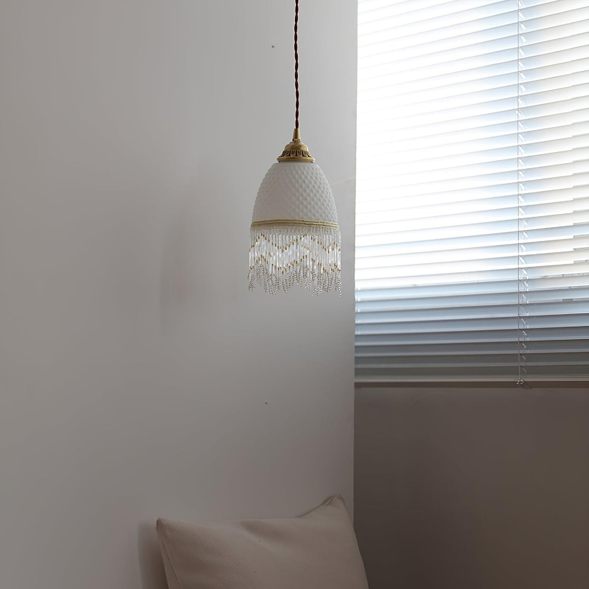 Mesh Tassel glas hanglamp