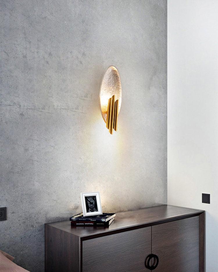 Aurerielle wandlamp Goud Zwart Minimalistisch