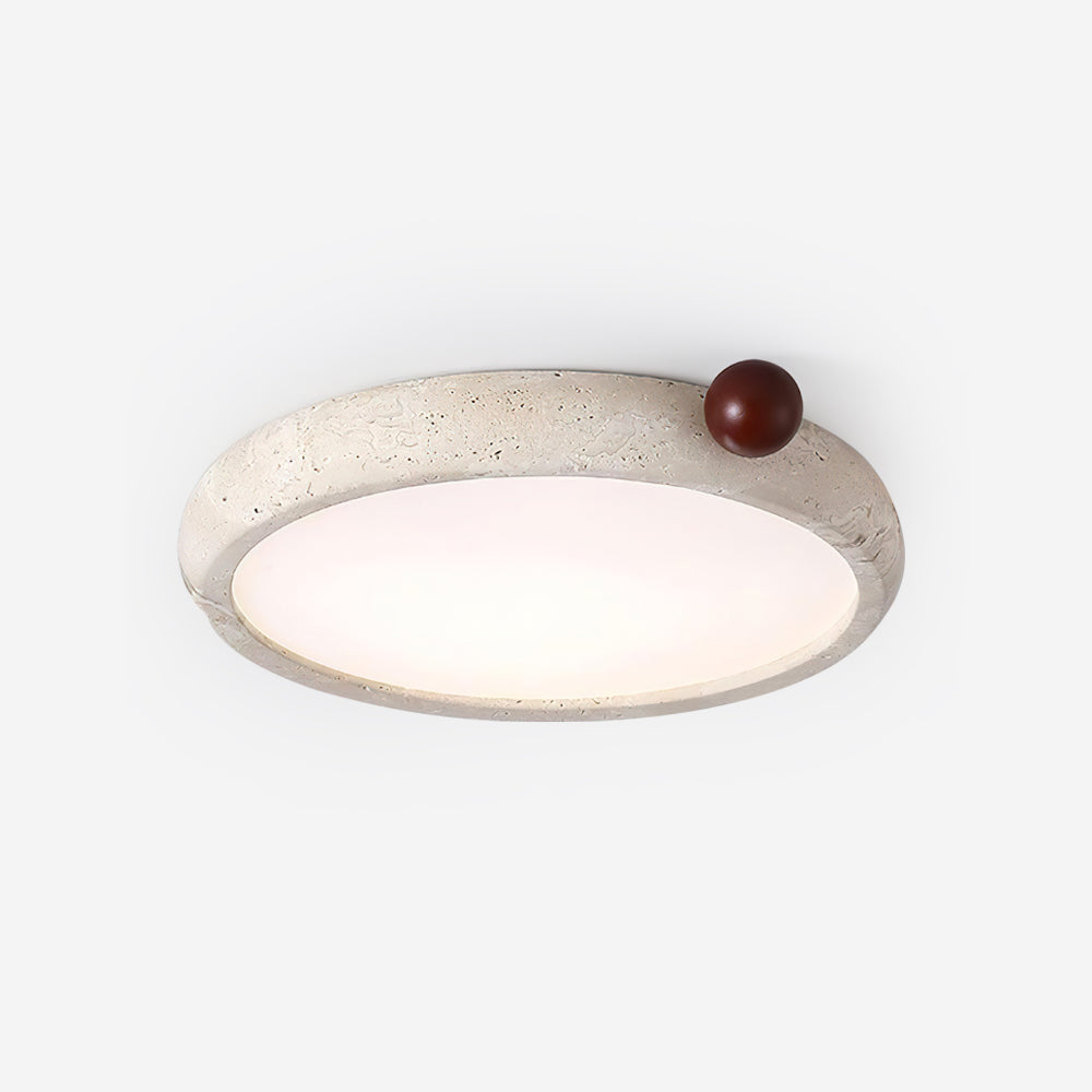 Serelise Cute travertin Ronde plafondlamp