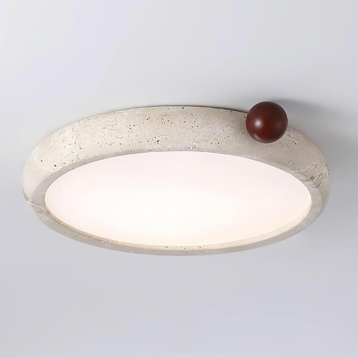 Serelise Cute travertin Ronde plafondlamp