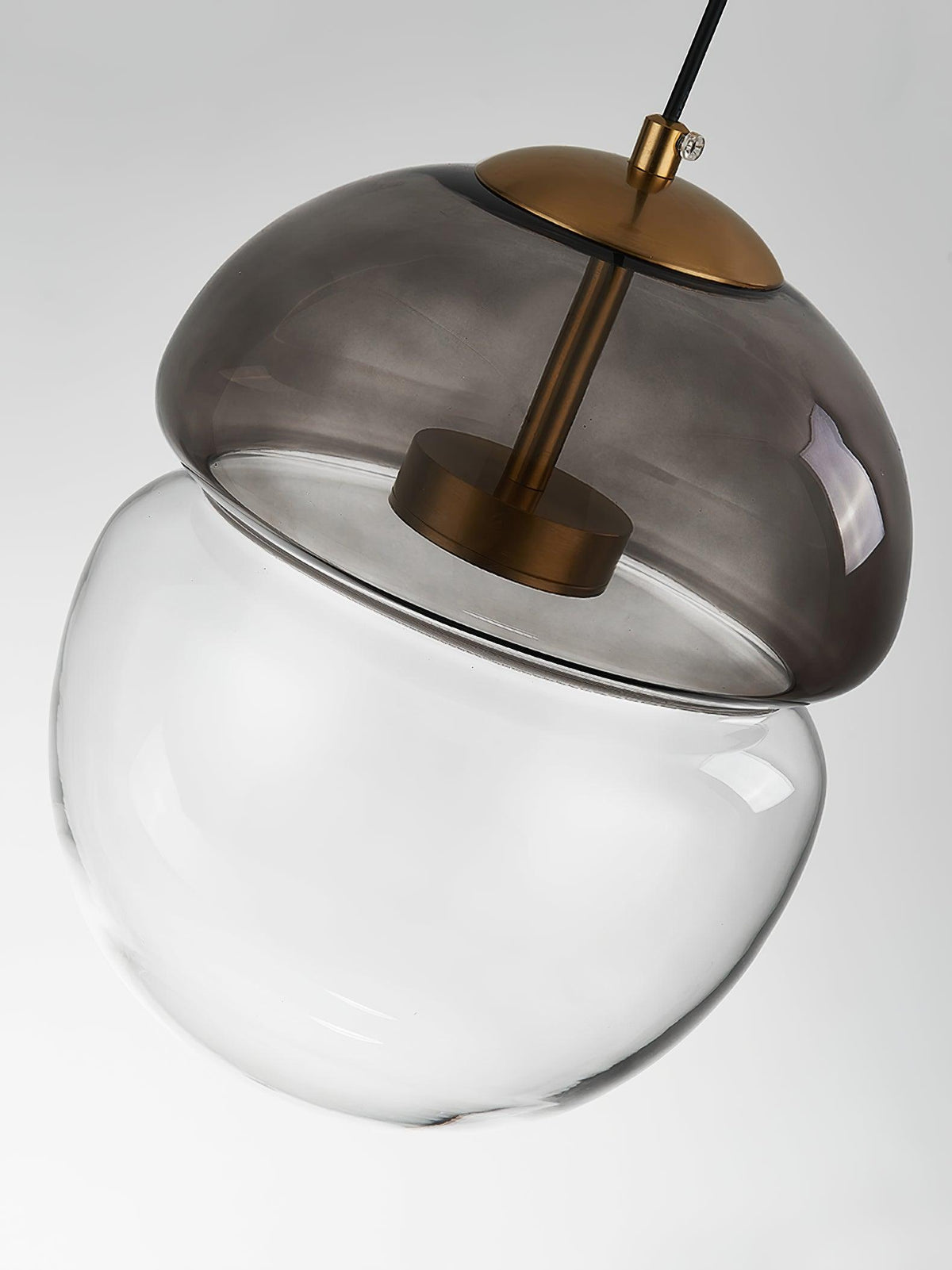 Aged Moderne minimalistische hanglamp met glazen koepel