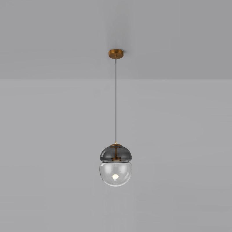 Aged Moderne minimalistische hanglamp met glazen koepel