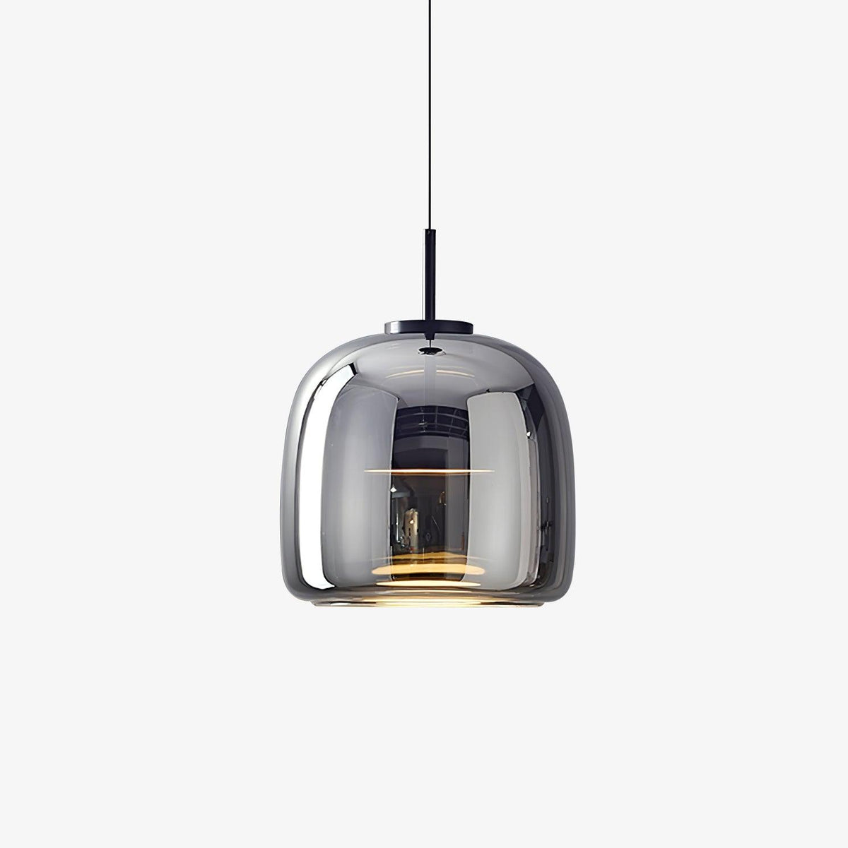 Obsidian Moderne hanglamp van glas