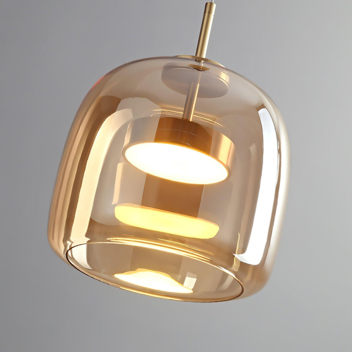 Obsidian Moderne hanglamp van glas