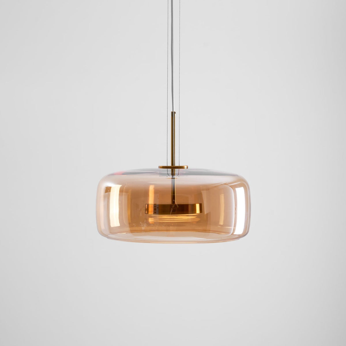 Obsidian Moderne hanglamp van glas