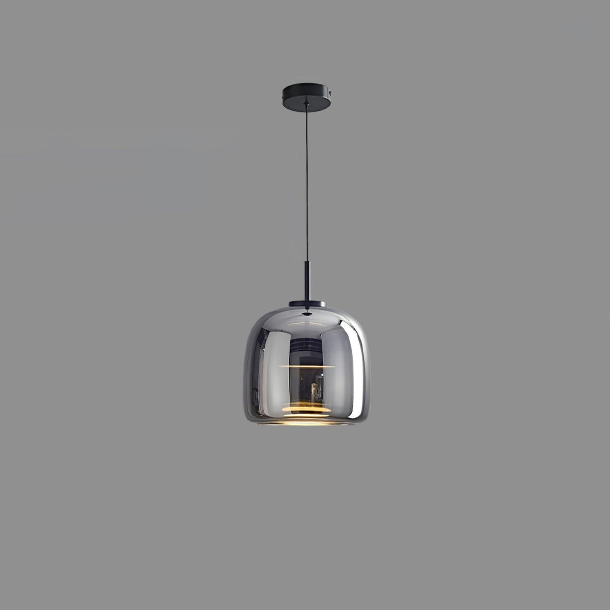 Obsidian Moderne hanglamp van glas