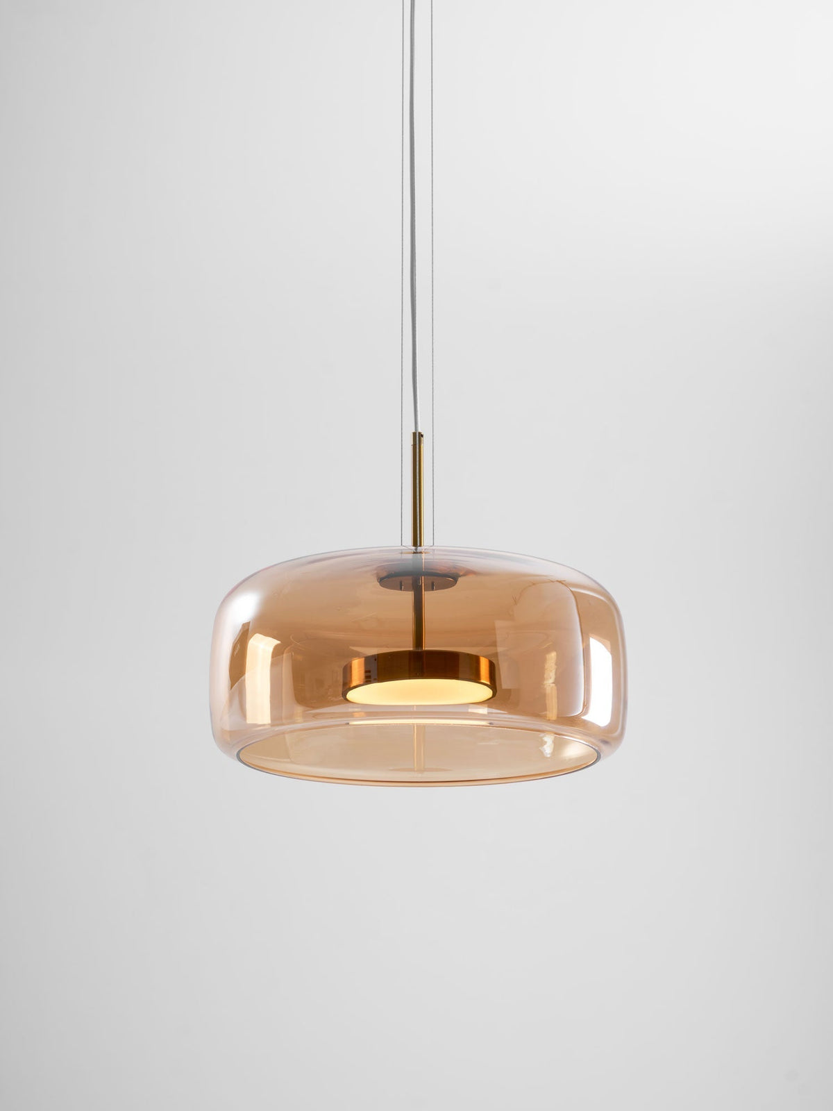 Obsidian Moderne hanglamp van glas
