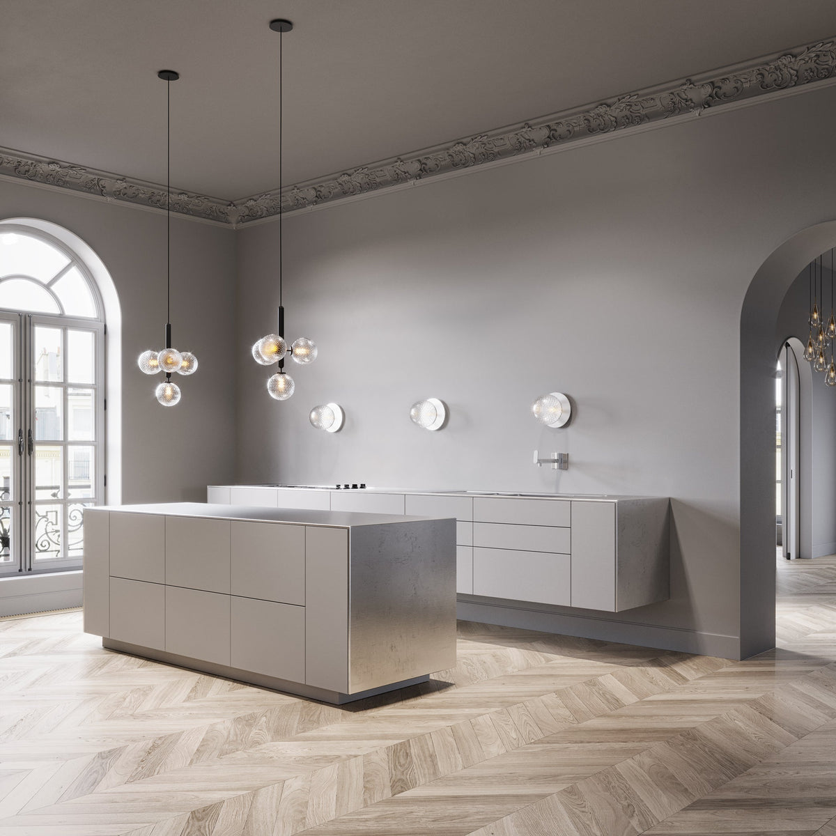 Aurelion Industriële hanglamp van messing
