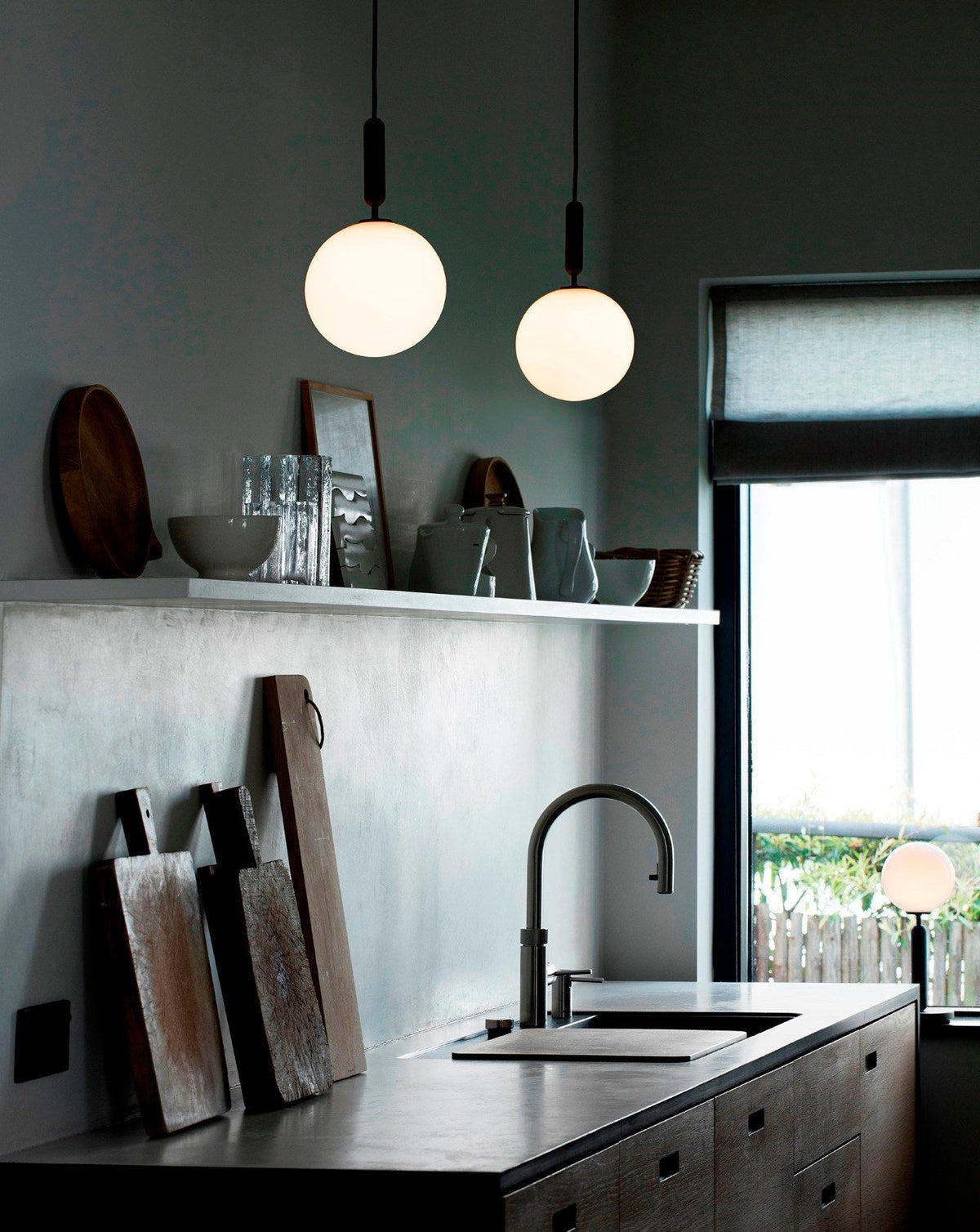 Lioraraya hanglamp met klassieke industriële stijl in glas