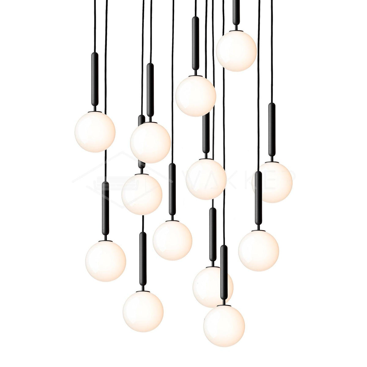 Lioraraya hanglamp met klassieke industriële stijl in glas