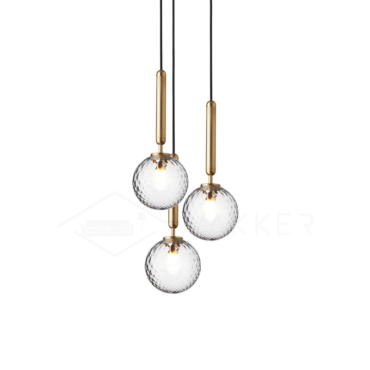 Lioraraya hanglamp met klassieke industriële stijl in glas