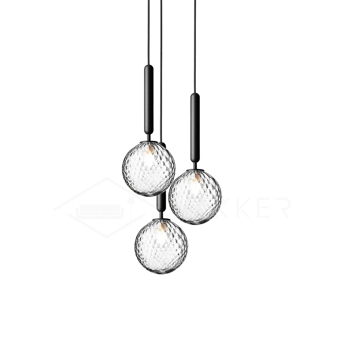 Lioraraya hanglamp met klassieke industriële stijl in glas