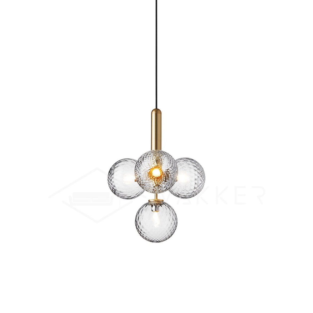 Lioraraya hanglamp met klassieke industriële stijl in glas