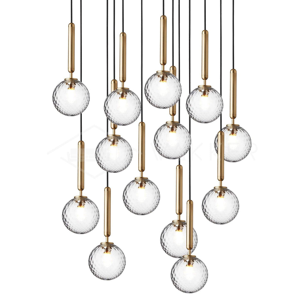 Lioraraya hanglamp met klassieke industriële stijl in glas