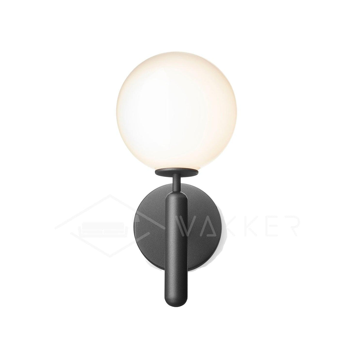 Kynlo wandlamp met stekker, glazen bol Nordic
