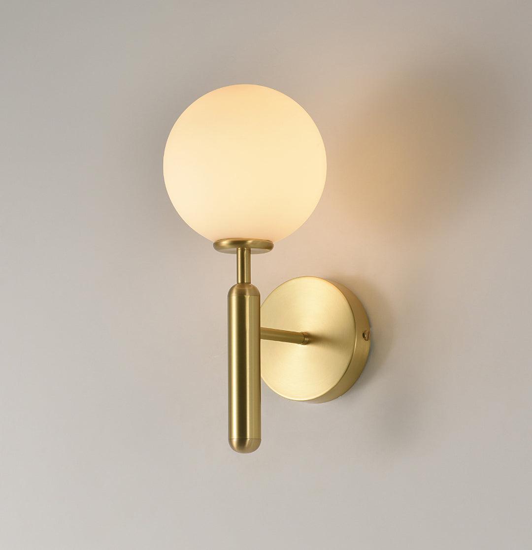 Kynlo wandlamp met stekker, glazen bol Nordic
