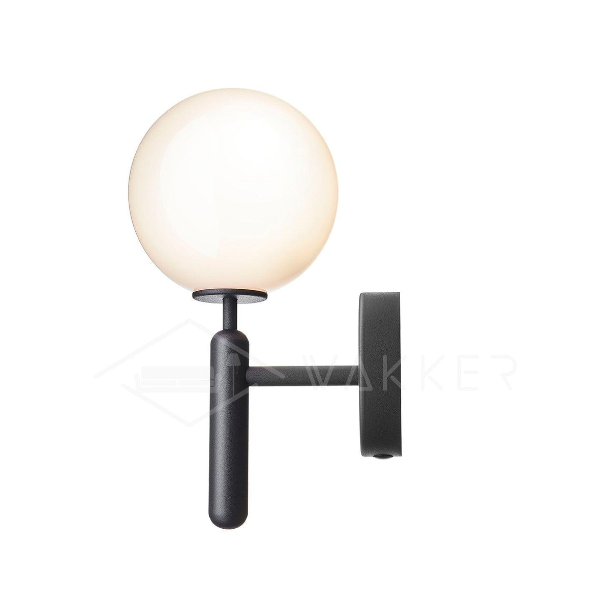 Kynlo wandlamp met stekker, glazen bol Nordic
