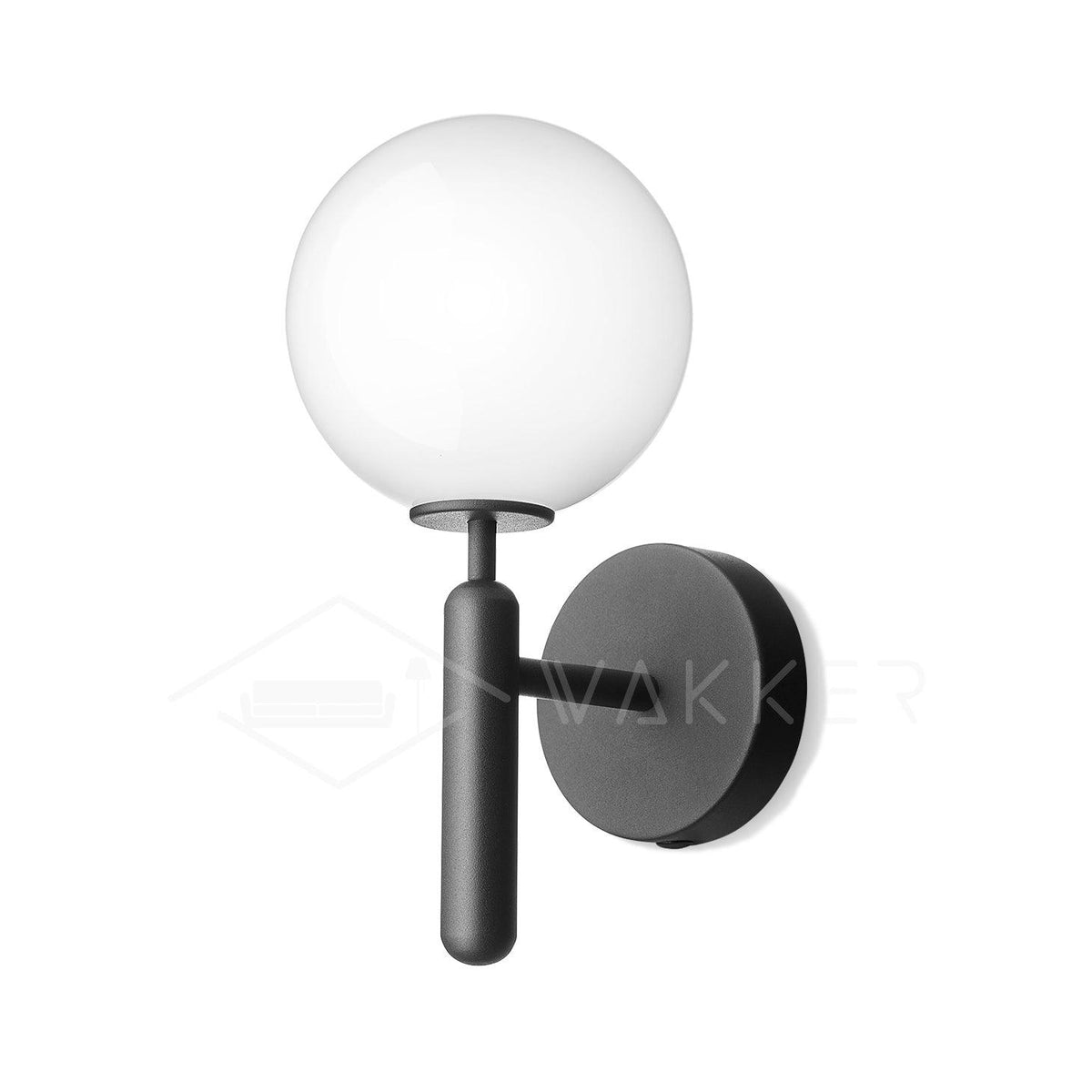 Kynlo wandlamp met stekker, glazen bol Nordic