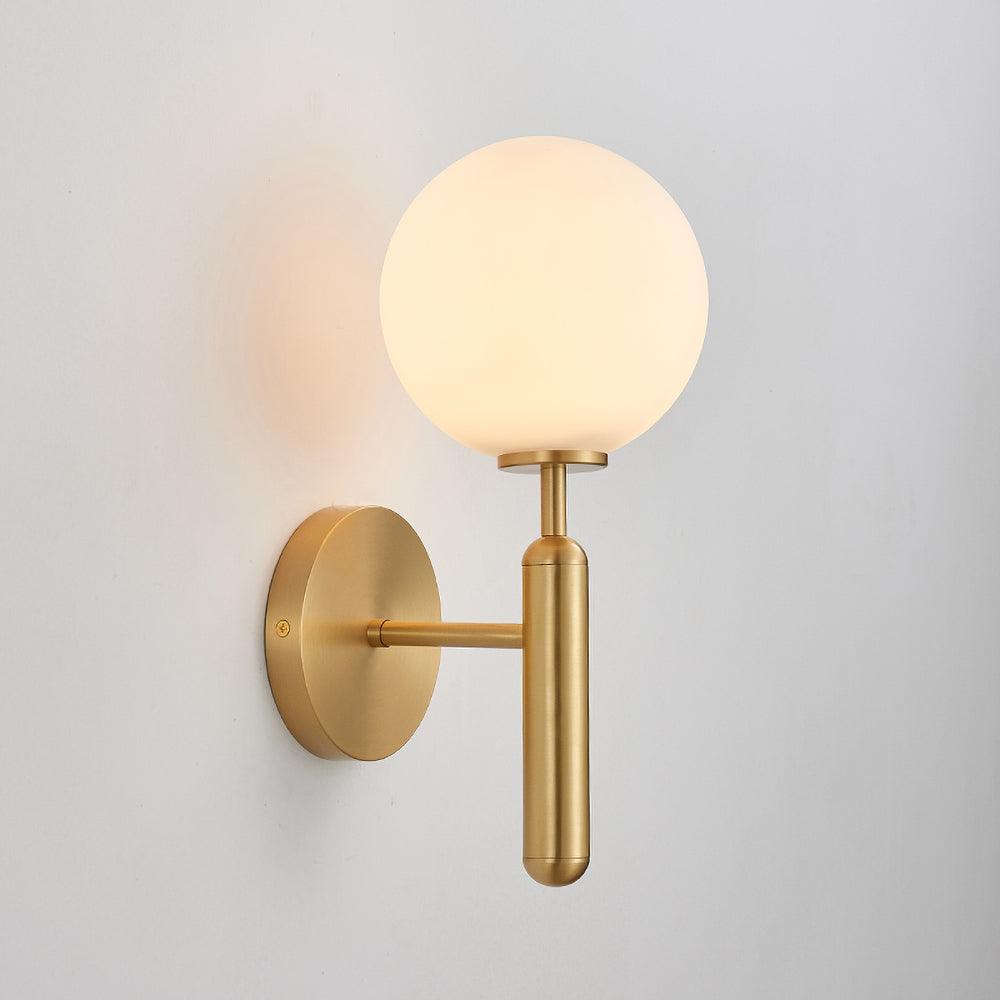 Kynlo wandlamp met stekker, glazen bol Nordic