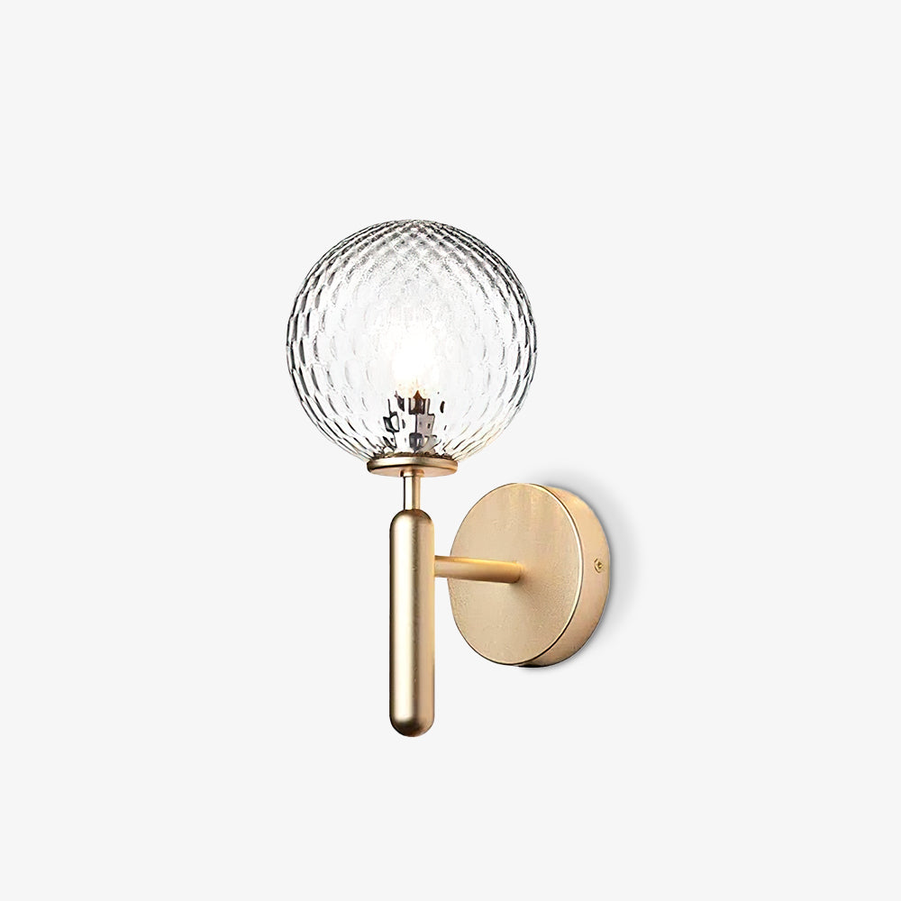 Kynlo wandlamp met stekker, glazen bol Nordic