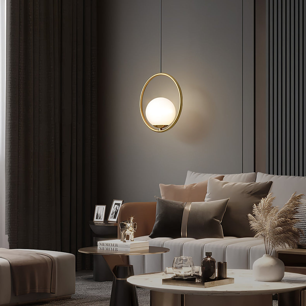 Orieria Moderne hanglamp van messing