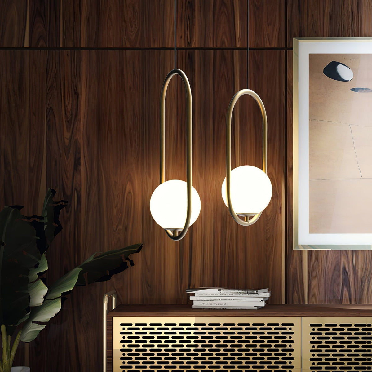 Orieria Moderne hanglamp van messing