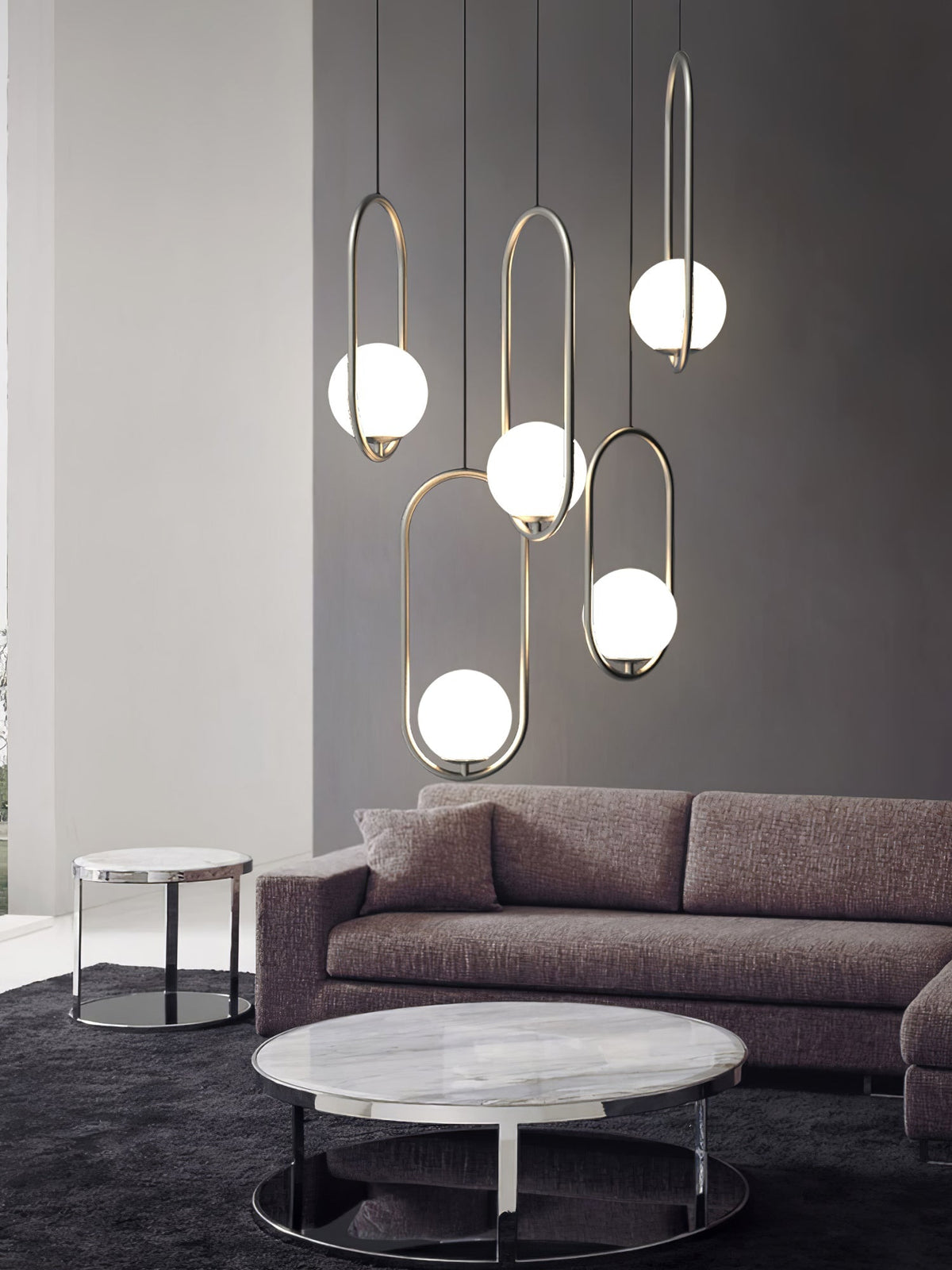 Orieria Moderne hanglamp van messing