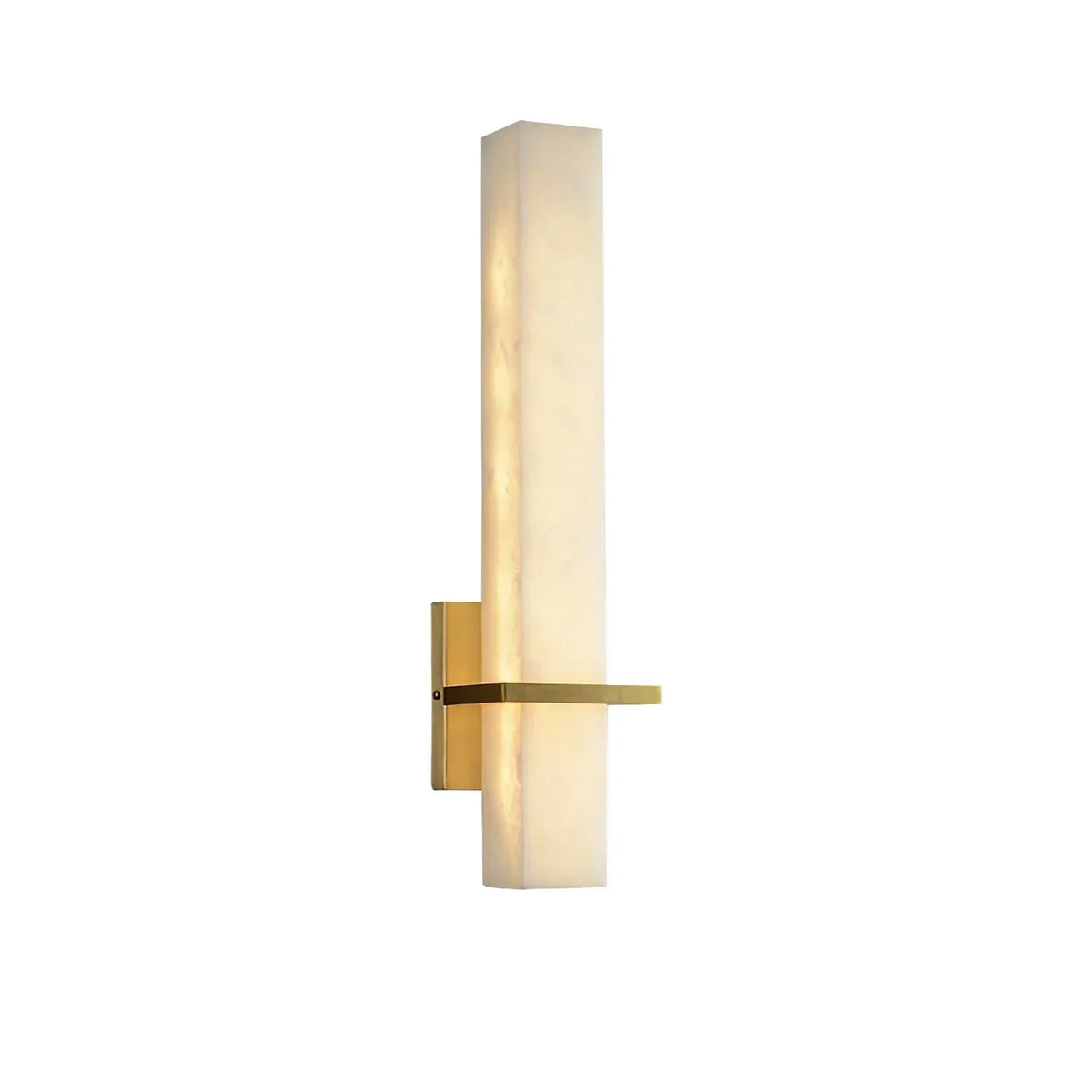 Eiriaya wandlamp wit albast messing modern kubus