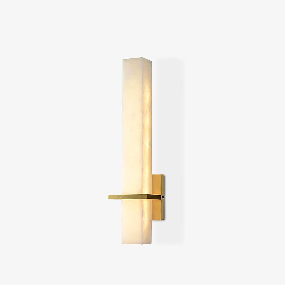 Eiriaya wandlamp wit albast messing modern kubus