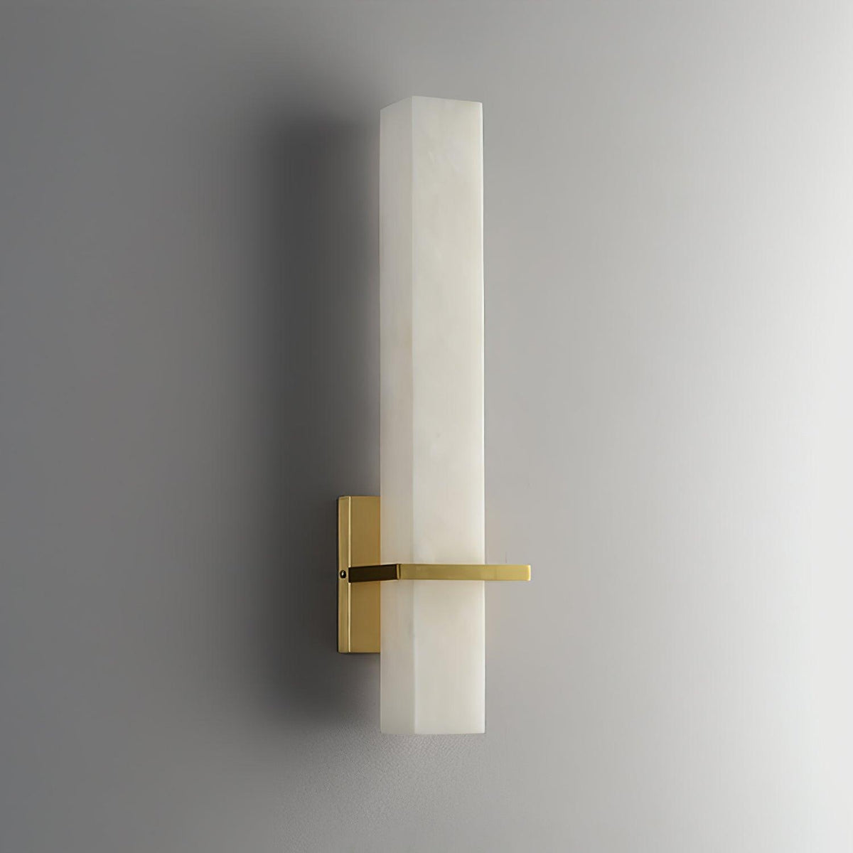 Eiriaya wandlamp wit albast messing modern kubus
