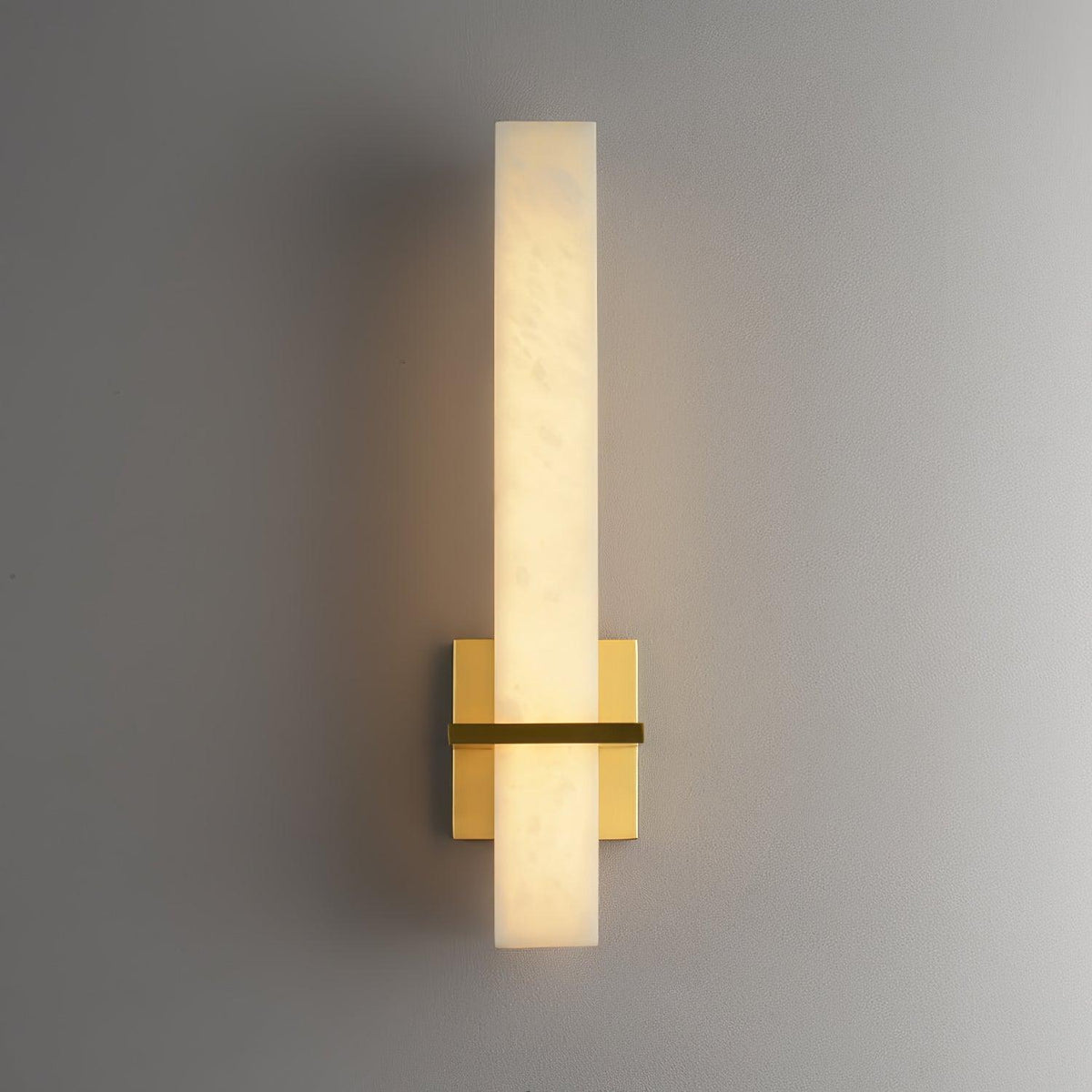 Eiriaya wandlamp wit albast messing modern kubus