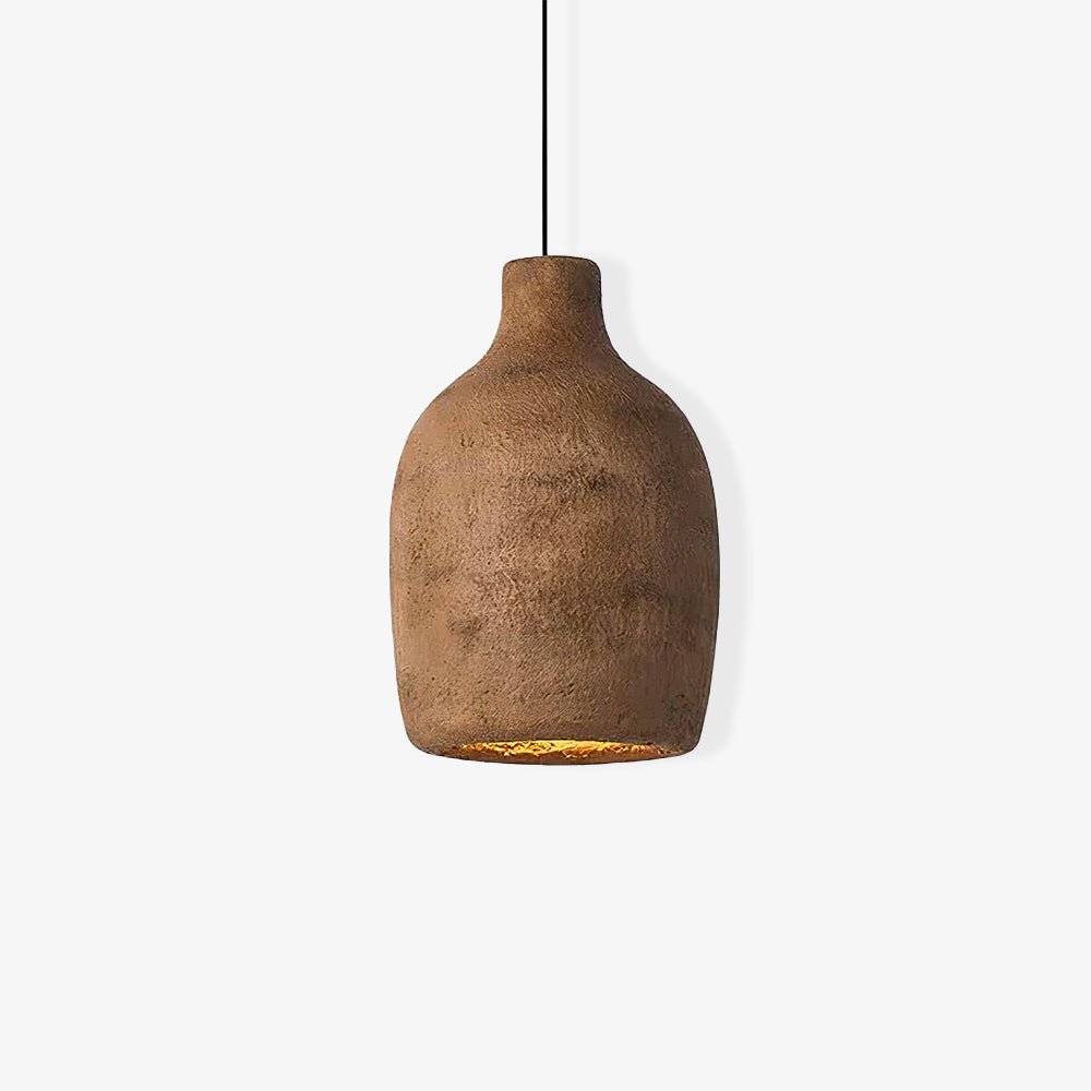 Avenelelia industriële artistieke hanglamp in grijs en bruin