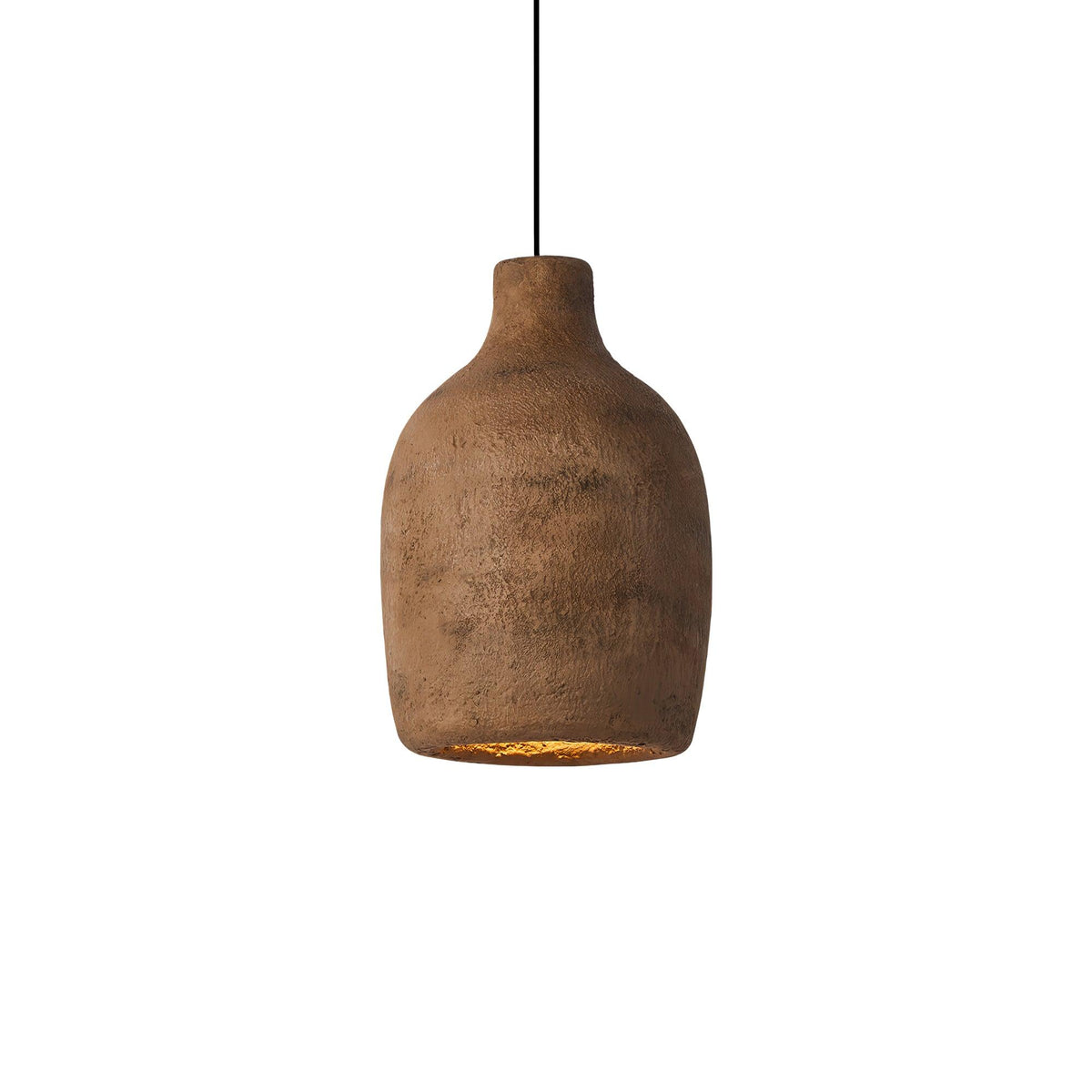 Avenelelia industriële artistieke hanglamp in grijs en bruin