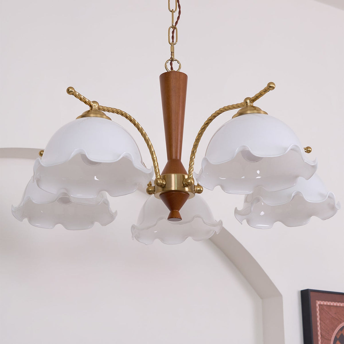 Daisy Vintage glas Kroonluchter