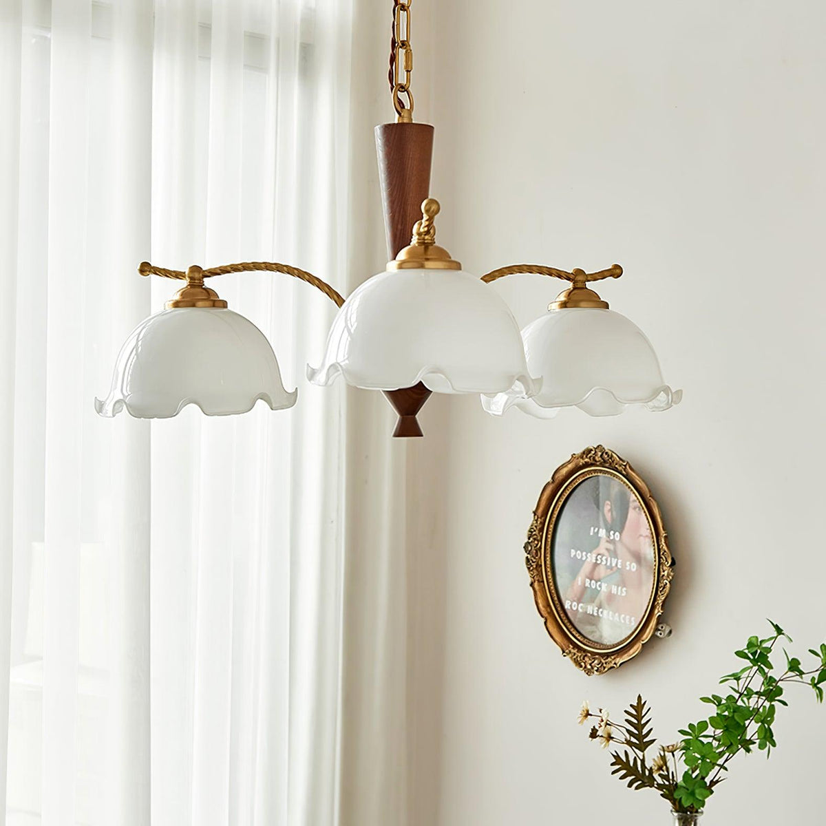 Daisy Vintage glas Kroonluchter