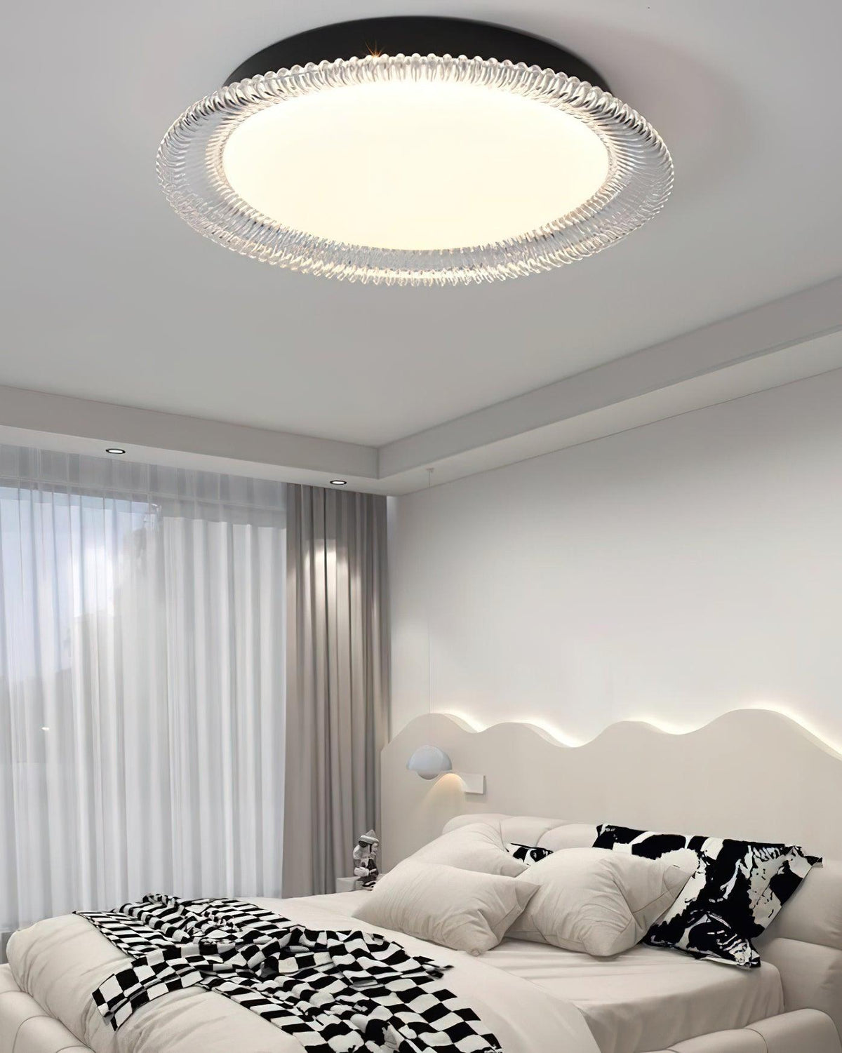 Crystaline Minimalistische plafondlamp van aluminium