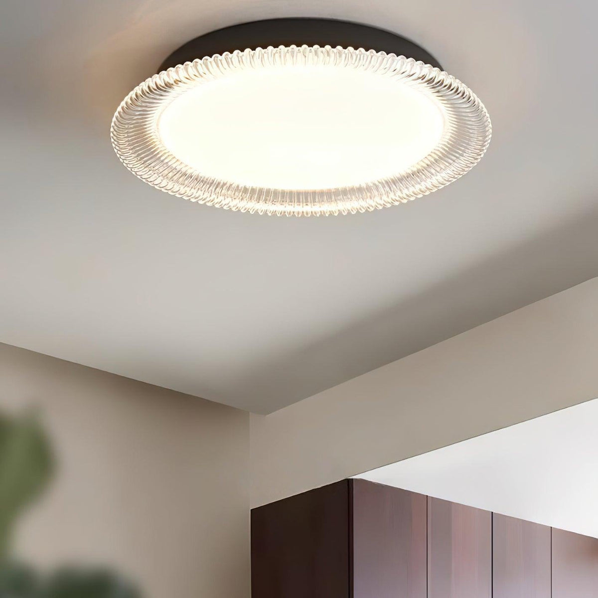 Crystaline Minimalistische plafondlamp van aluminium