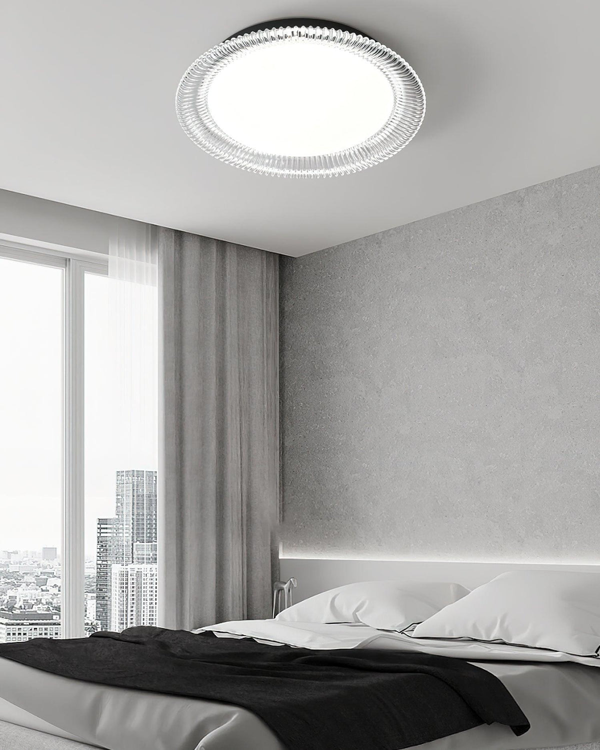 Crystaline Minimalistische plafondlamp van aluminium