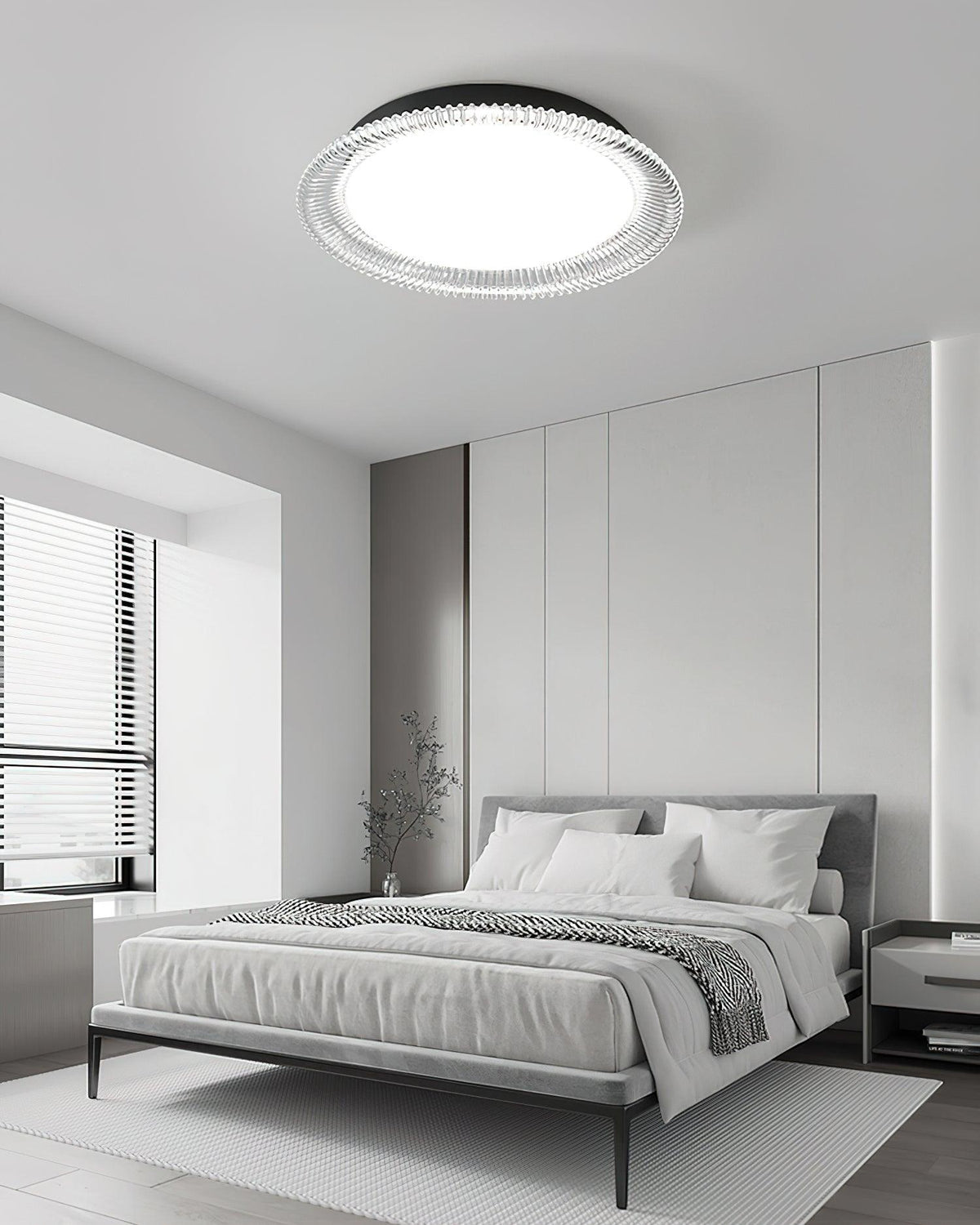 Crystaline Minimalistische plafondlamp van aluminium
