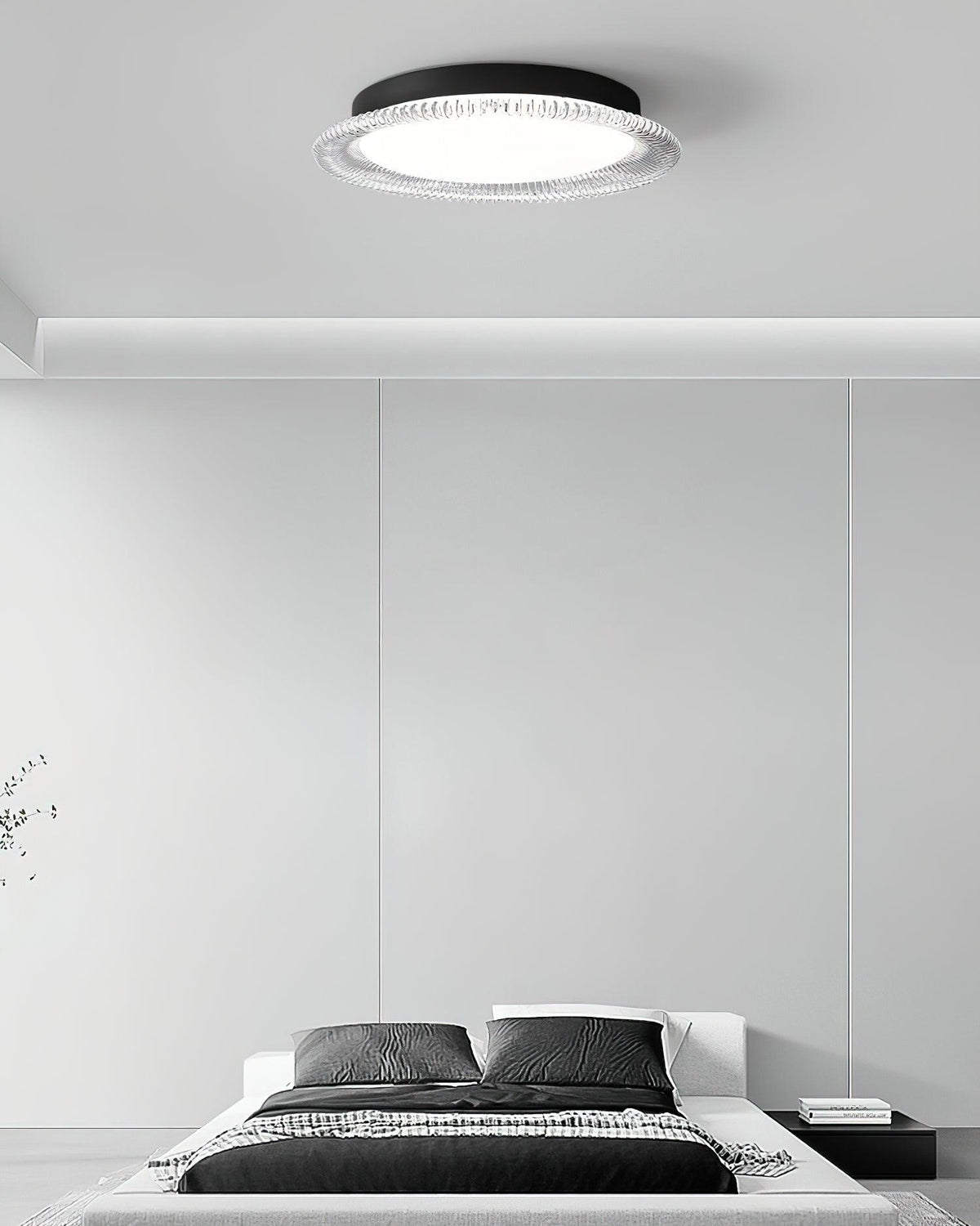 Crystaline Minimalistische plafondlamp van aluminium