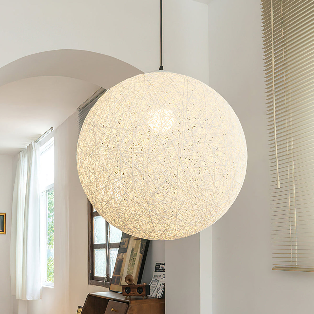 Rovira rotan hanglamp van henneprotan bol bohemien