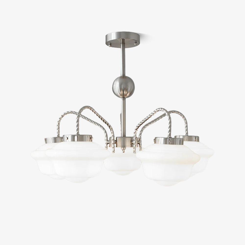 Curinel Vintage Chroom glas Kroonluchter