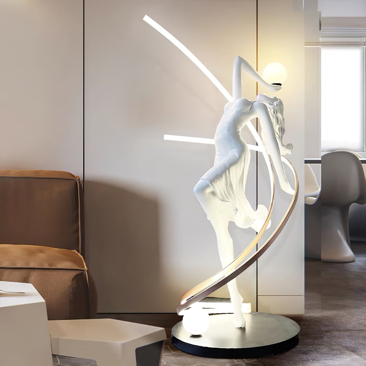 Mirorelia vloerlamp Goddess Statue elegant