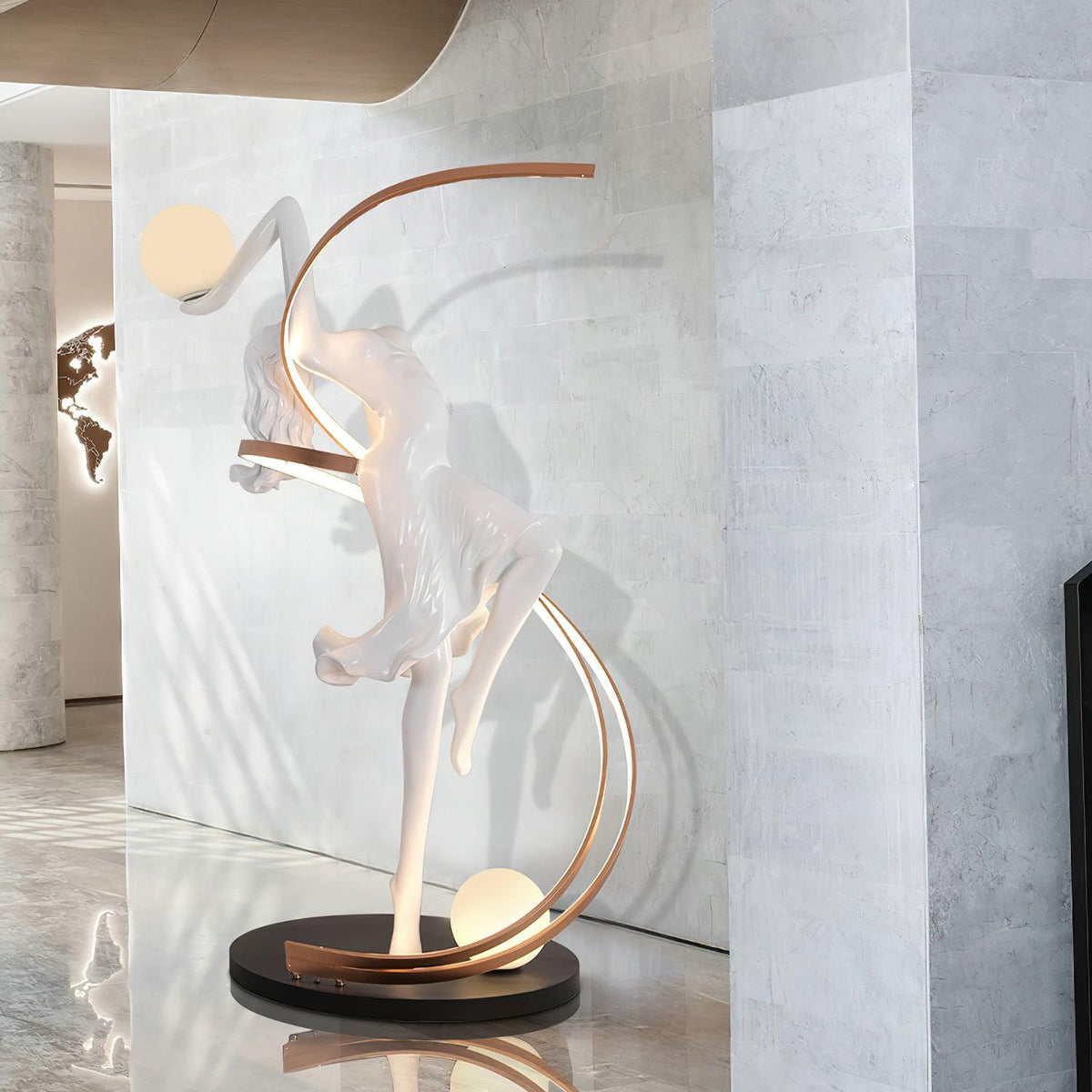 Mirorelia vloerlamp Goddess Statue elegant