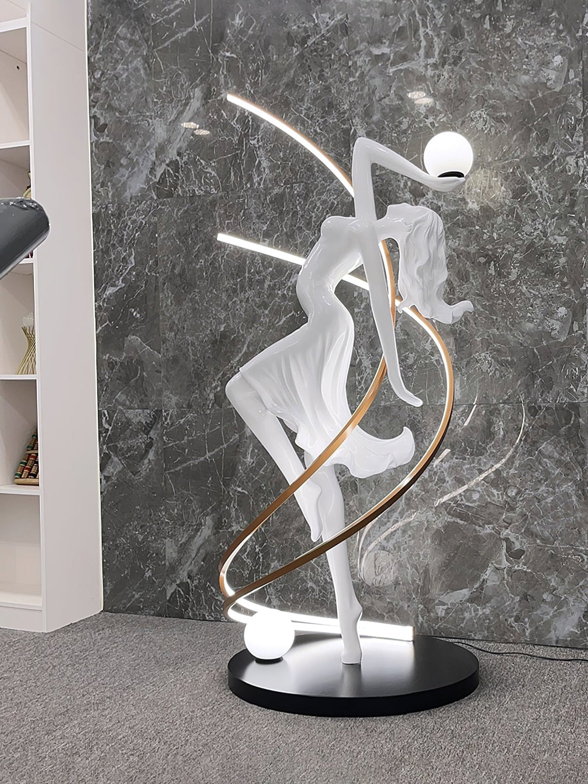 Mirorelia vloerlamp Goddess Statue elegant
