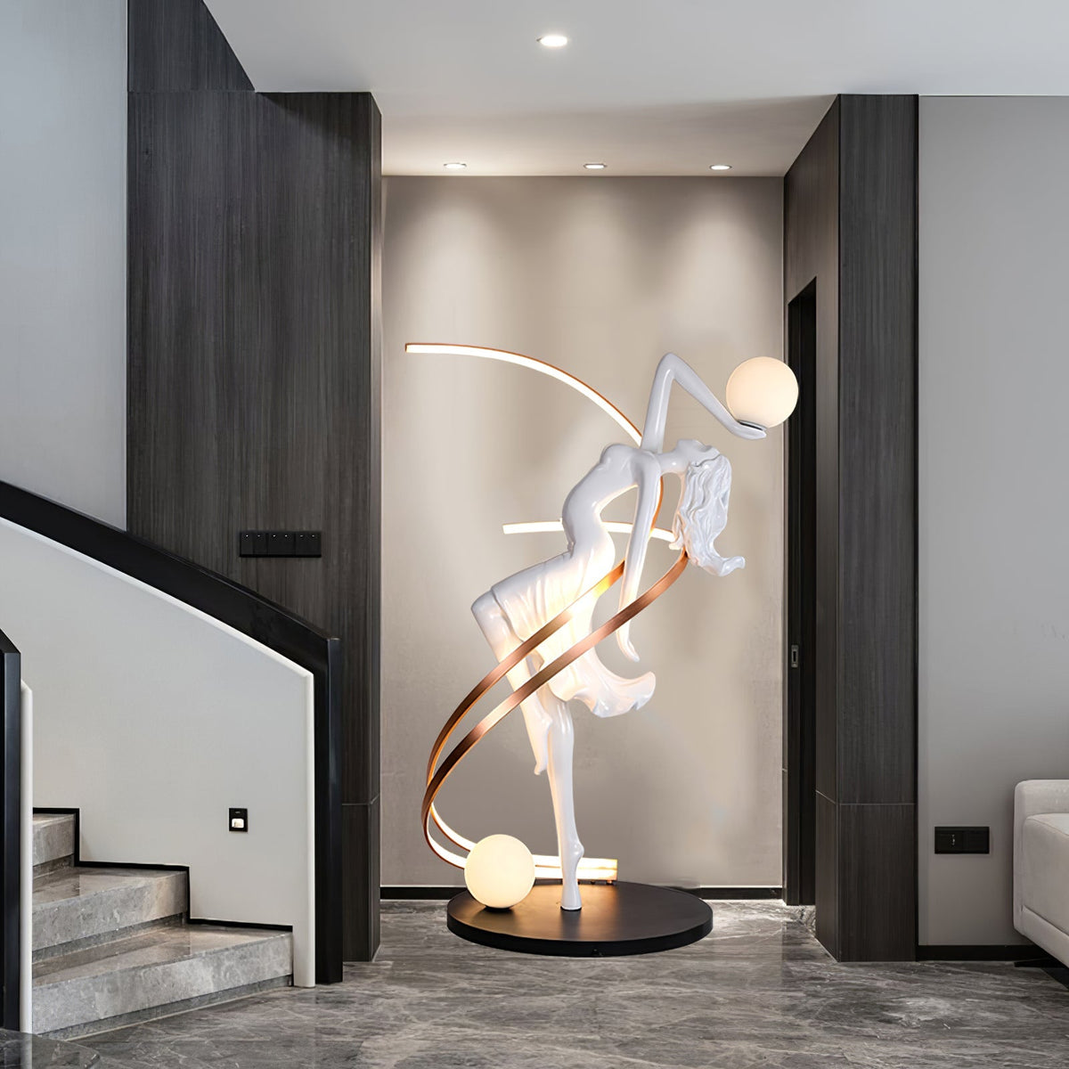 Mirorelia vloerlamp Goddess Statue elegant